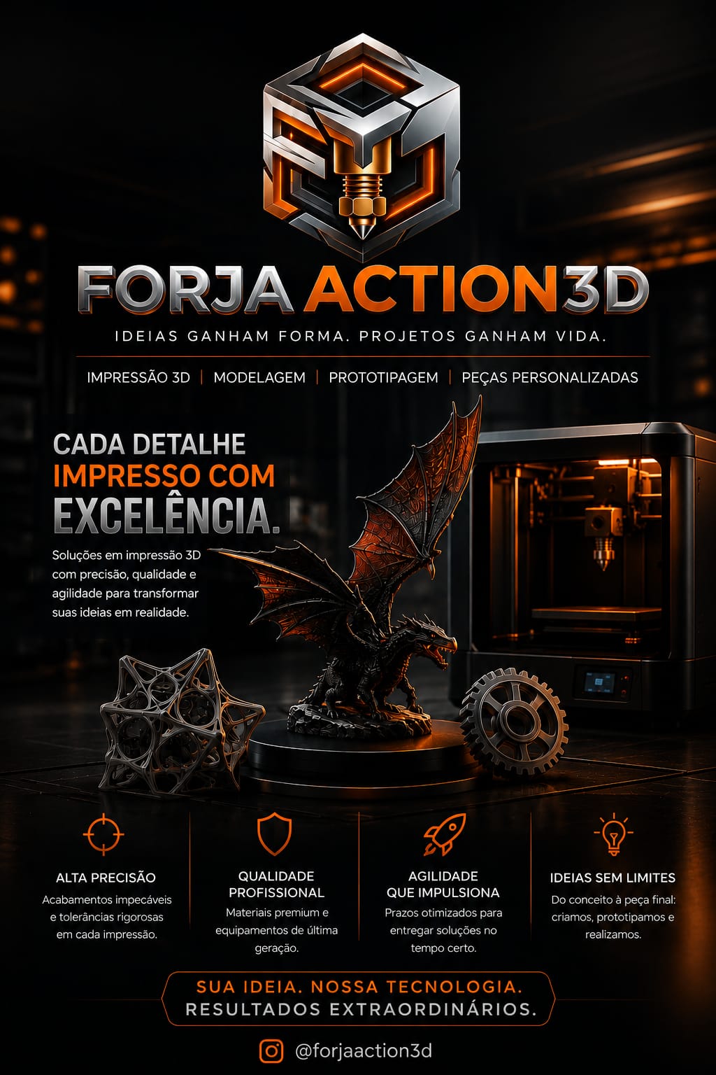 Cada detalhe impresso com excelencia